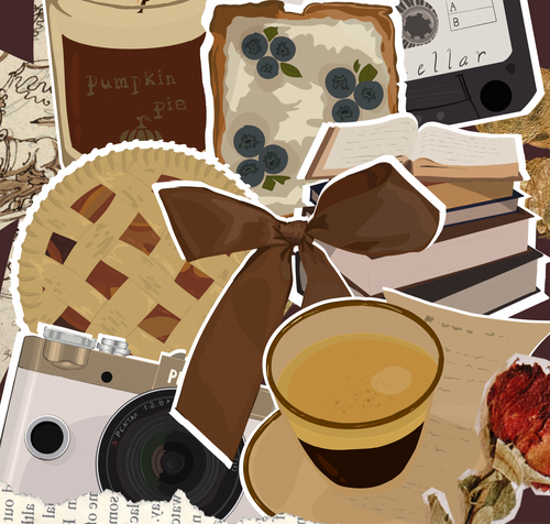 Collection complète de stickers pour journaling scrapbooking et junk journal, illustrations cosy et vintage