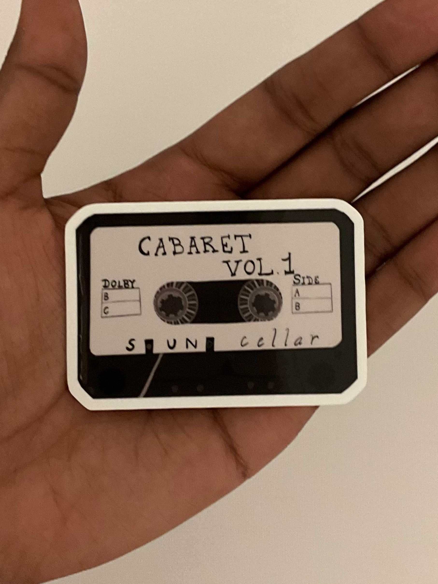 Sticker cassette rétro vintage pour junk journal et scrapbooking, illustration nostalgique pour journaling créatif