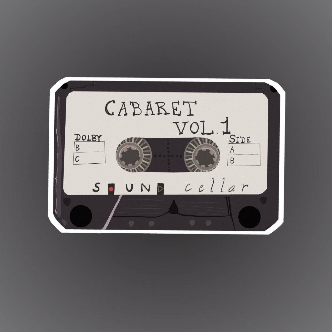 Sticker cassette rétro vintage pour junk journal et scrapbooking, illustration nostalgique pour journaling créatif