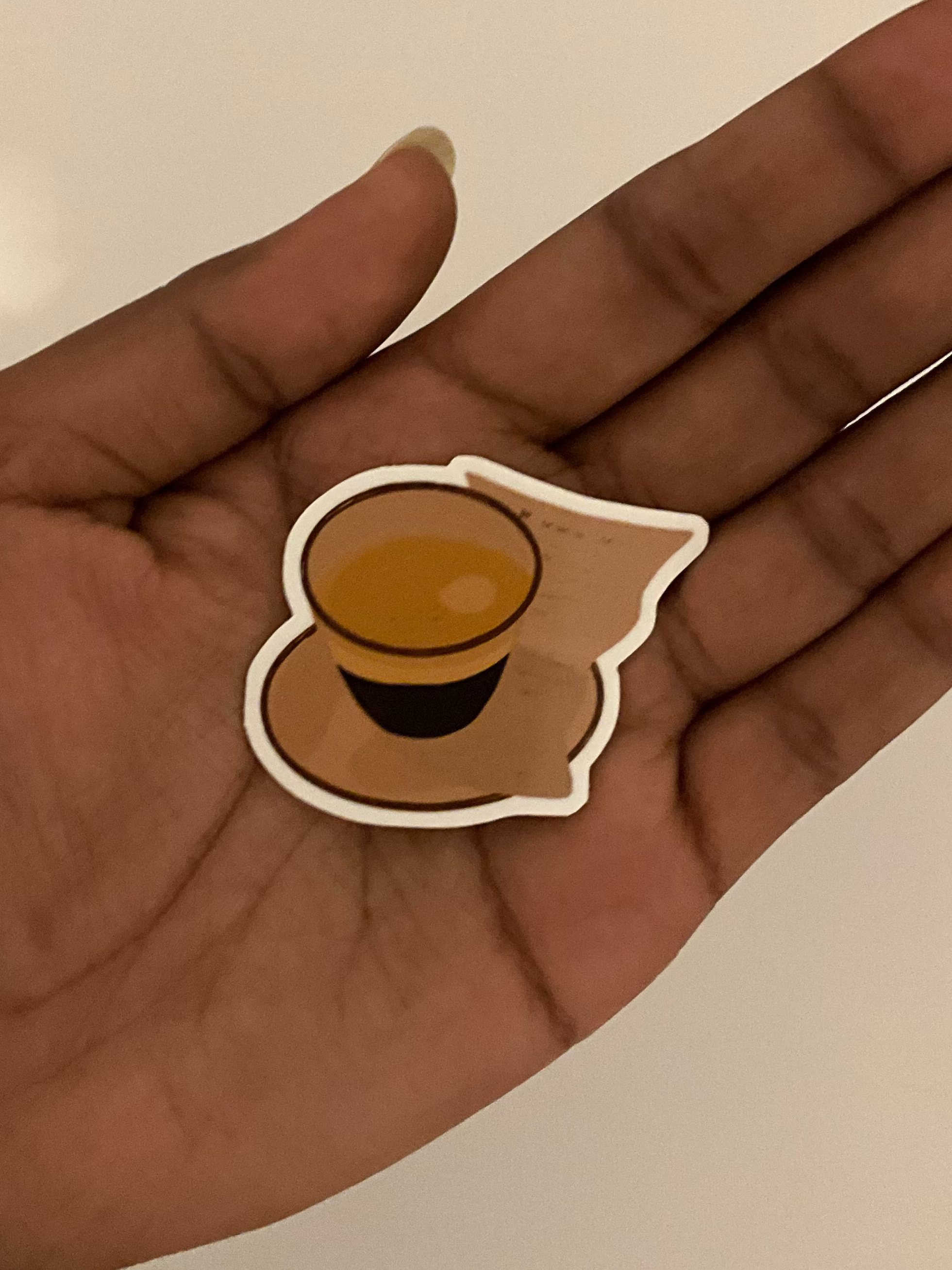 Sticker café cosy pour journaling et scrapbooking, illustration esthétique idéale pour junk journal et carnets créatifs