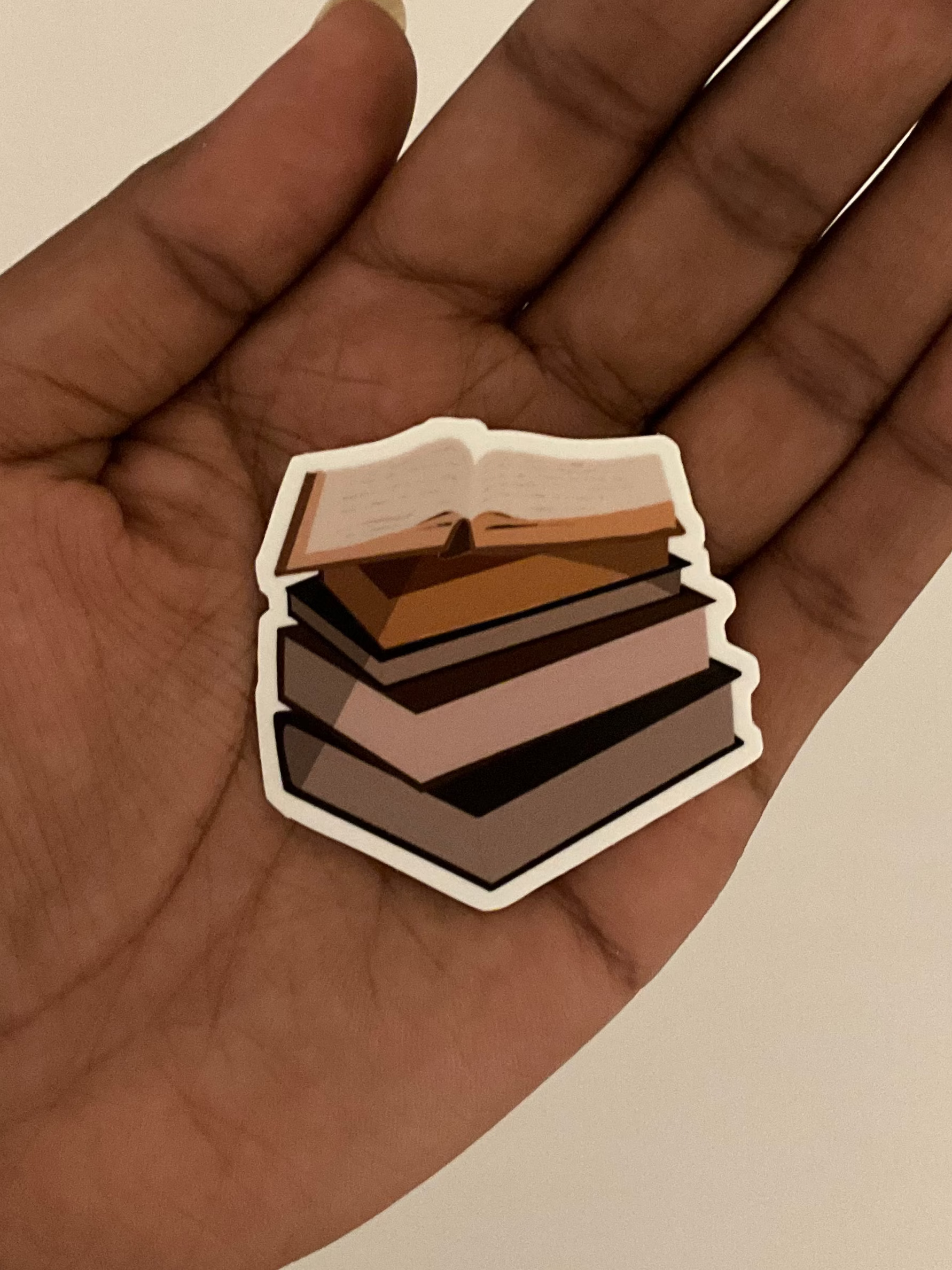 Sticker pile de livres pour journaling, scrapbooking et junk journal, ambiance study et lecture esthétique